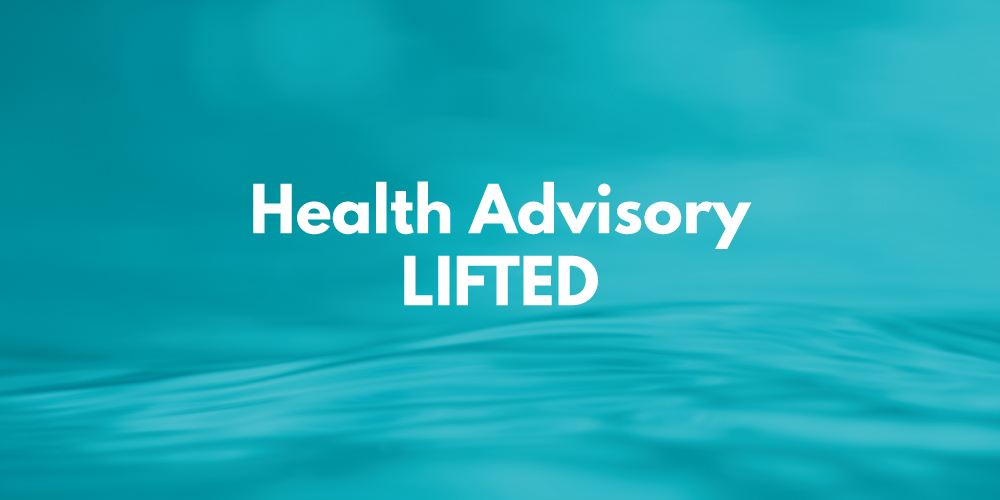 healthy advisory lifted