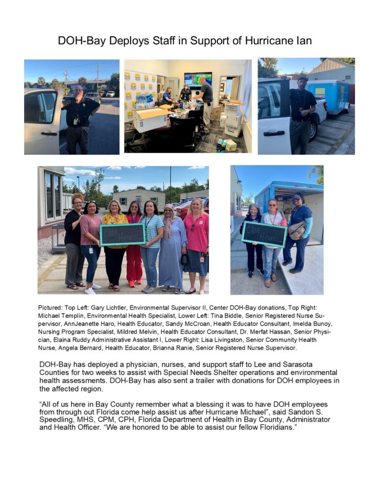 Emergency Preparedness Bay HurricanIan Deployment