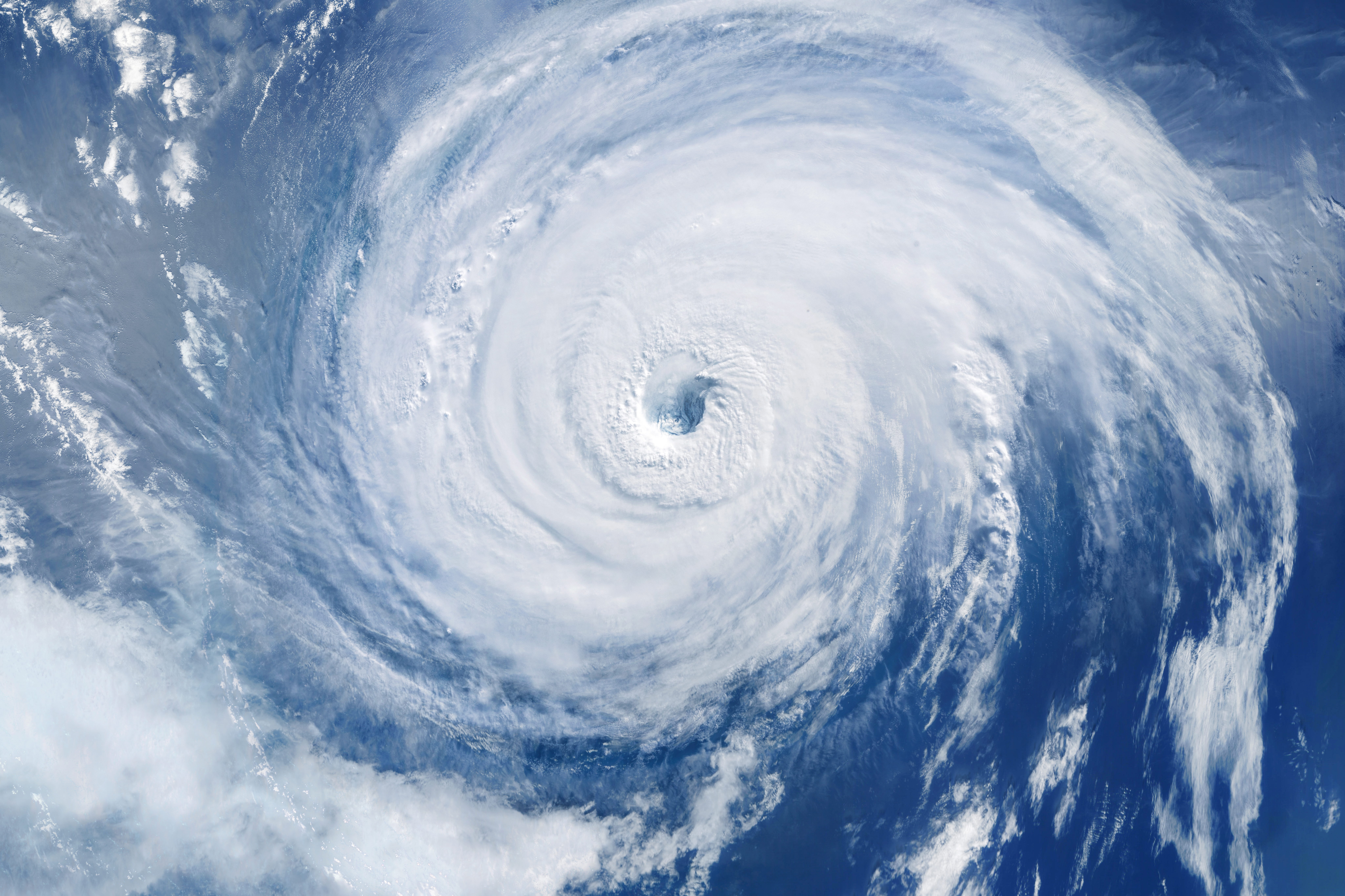 Hurricane satellite image